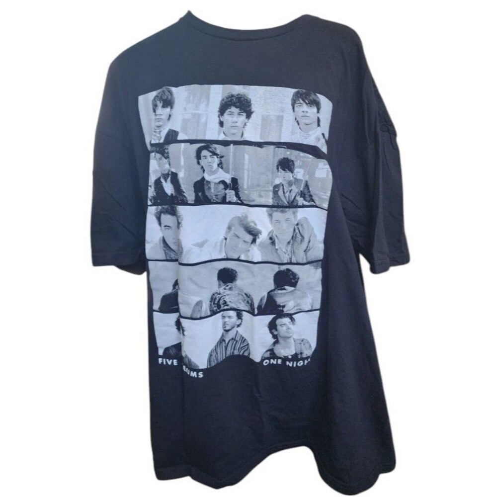 Jonas Brothers 2023 Tour Tee Black Size 2XL Band 2 Sides Pop Rock